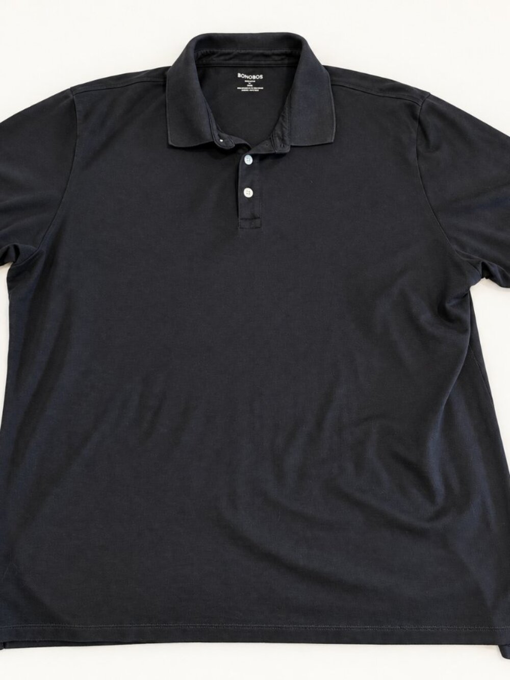 Bonobos Stretch Pique Polo Mens XL Slim Fit Black